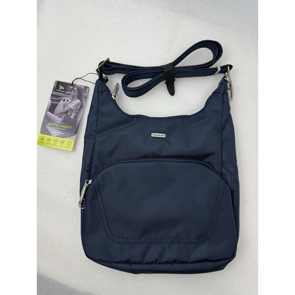 Travelon Anti-Theft Classic Essential Messenger Crossbody Bag NWT - Picture 1 of 5